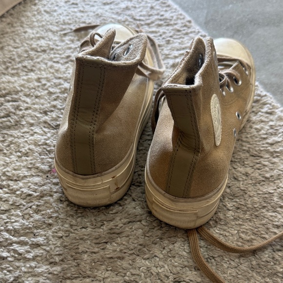 Converse High-Top Tan Sneakers Platform Size 6 - Picture 5 of 5